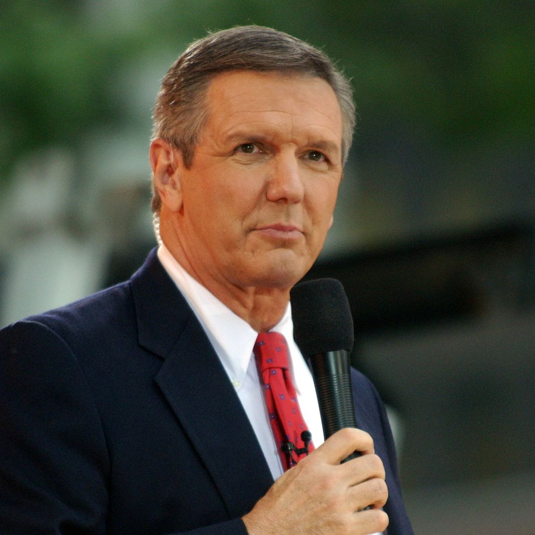 Charles Gibson during The "Good Morning America" 2004 Summer Concert Series - Outkast at Bryant Park in New York City, New York, United States.