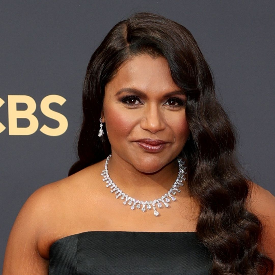 Mindy Kaling looks sensational in glamorous pearl-adorned outfit