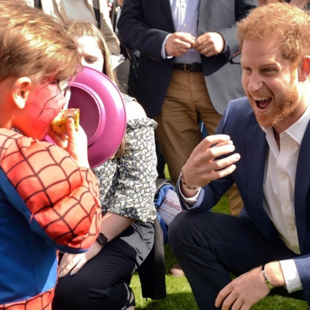 Princes William and Harry and Kate Middleton open up Buckingham Palace for a children's tea party