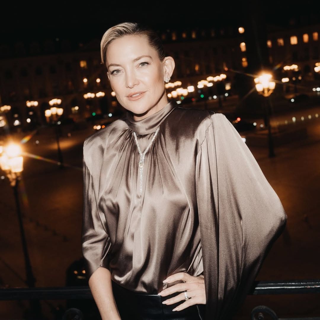 Kate Hudson doubles-down in silk and leather with head-turning appearance