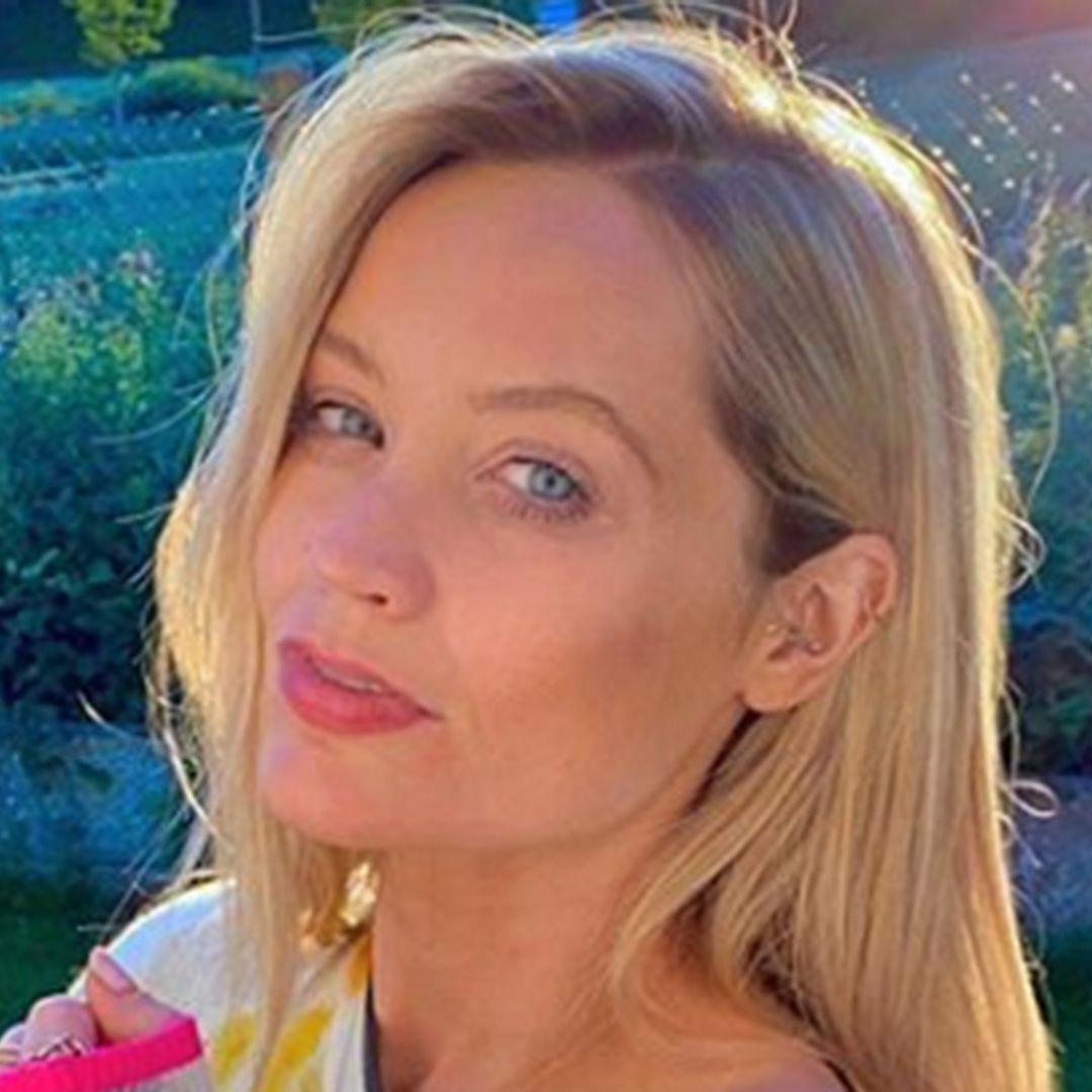 Laura Whitmore floors fans with colour coordinating heatwave look