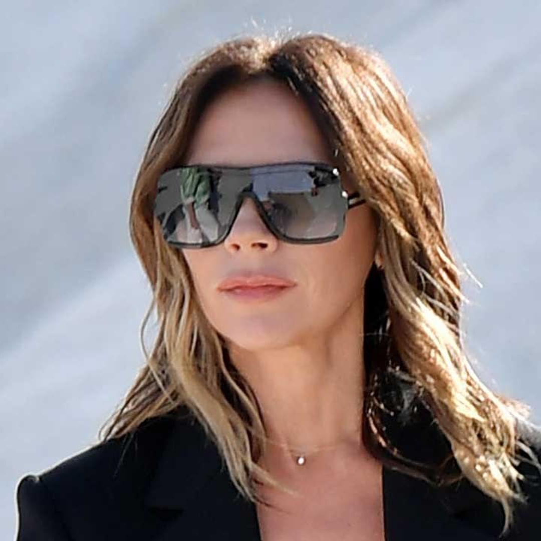 Victoria Beckham suits up in daring date night look