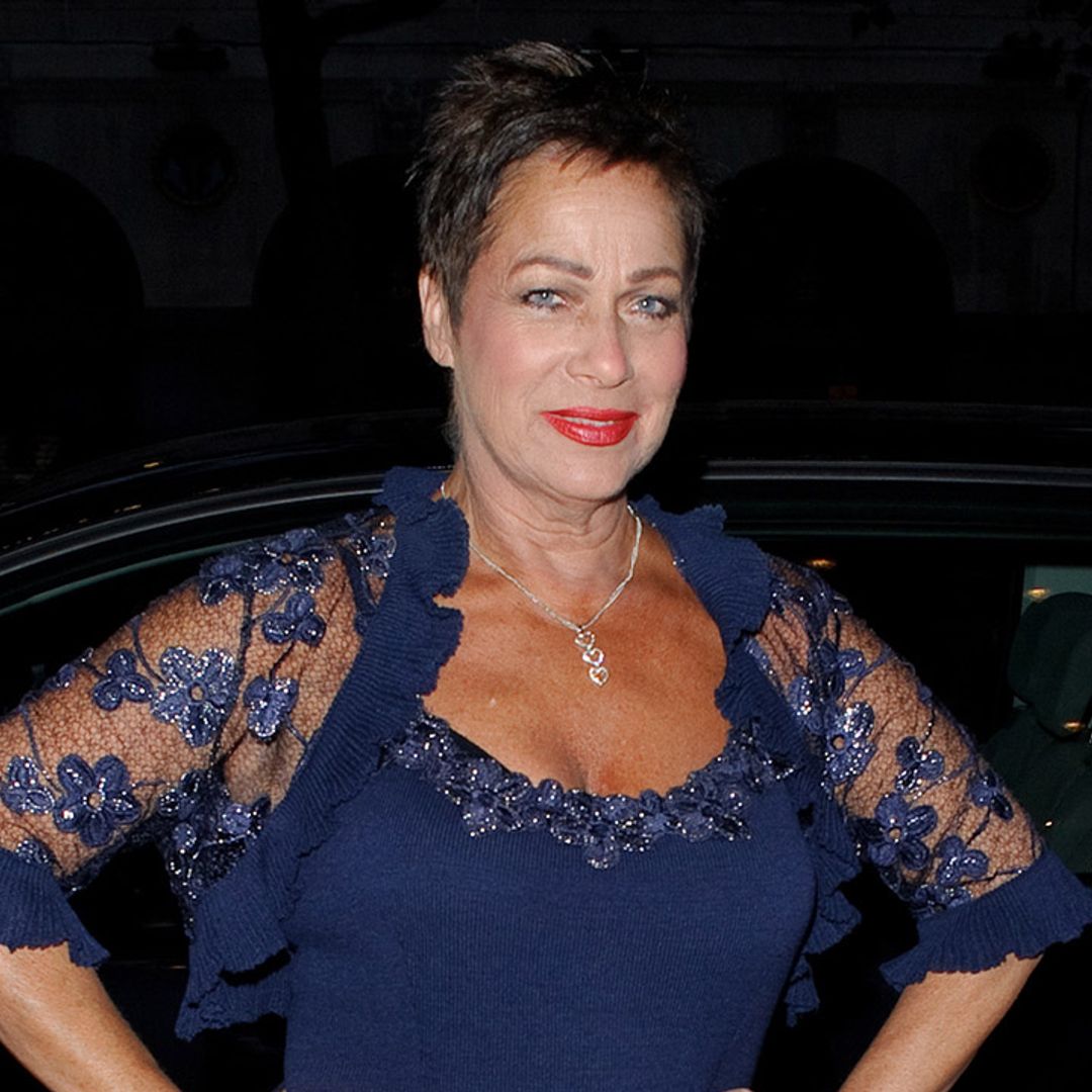 Denise Welch's father and son have cute bonding moment in rare photo