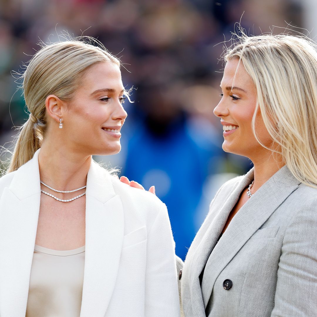 Princess Diana's nieces Eliza and Amelia Spencer twin in sensational cinched power suits