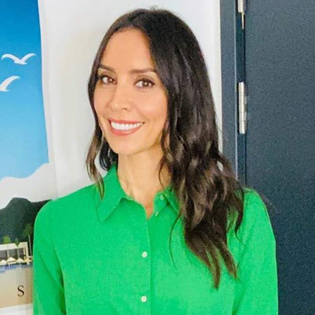 Christine Lampard's shocking green dress is a high street bargain!