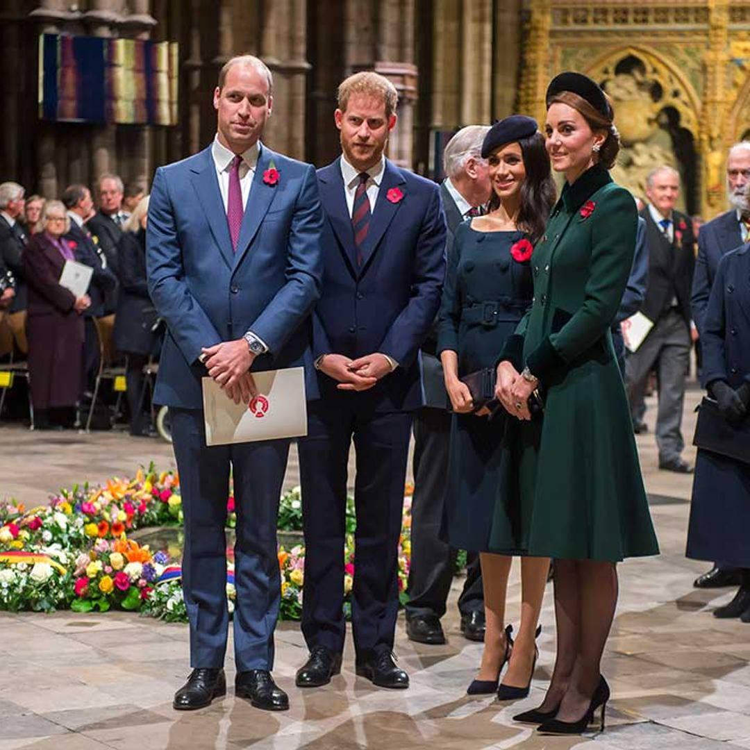 Fab Four reunited! The Cambridges and the Sussexes to unite for Remembrance Day