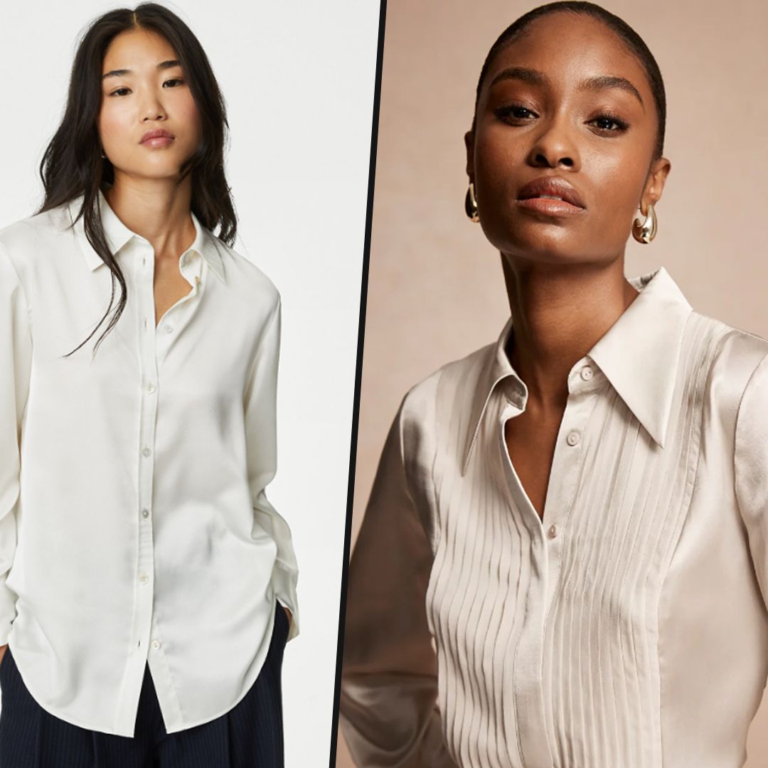 7 satin shirts for women to style with everything this spring