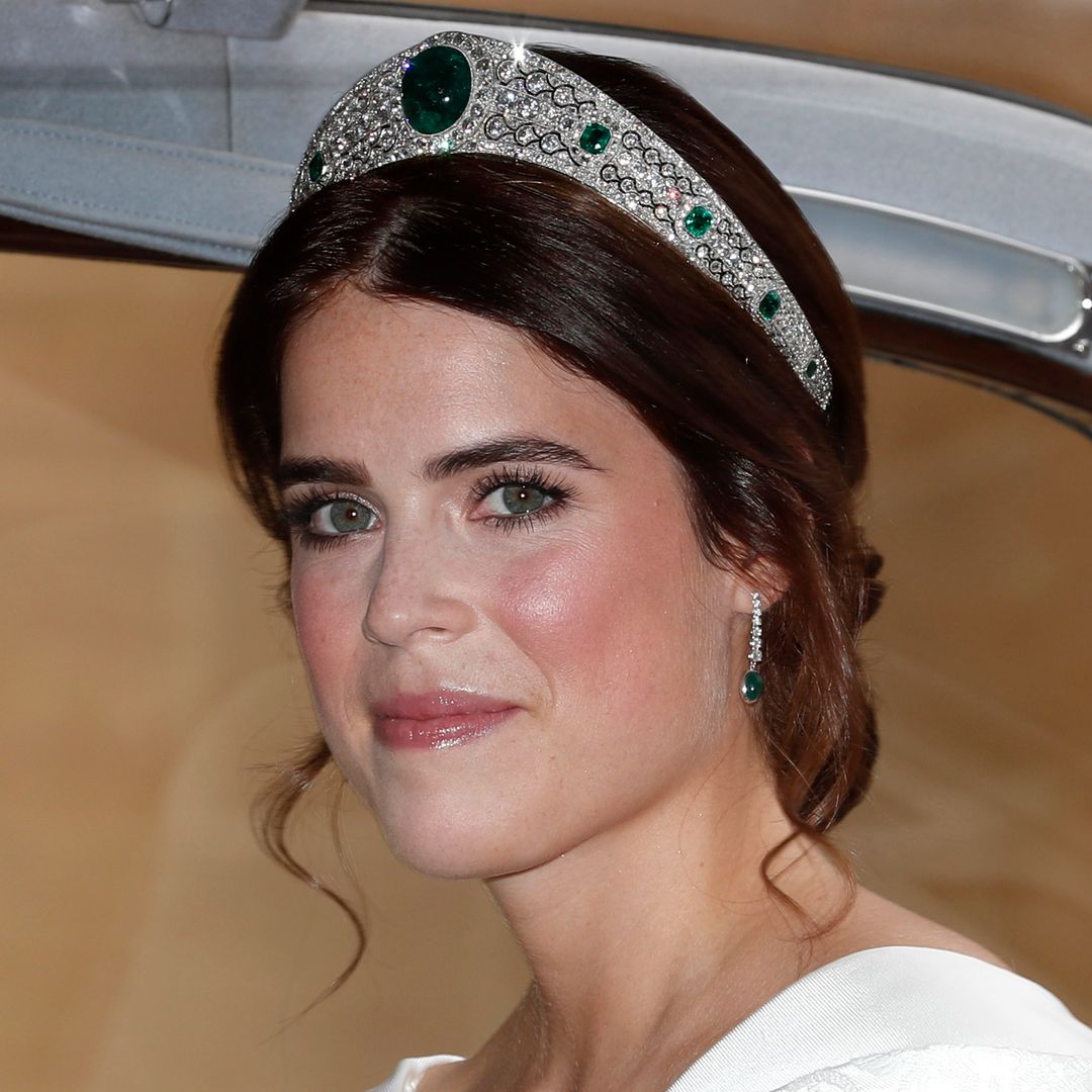 Princess Eugenie rewears her royal wedding dress designer, and its iconic