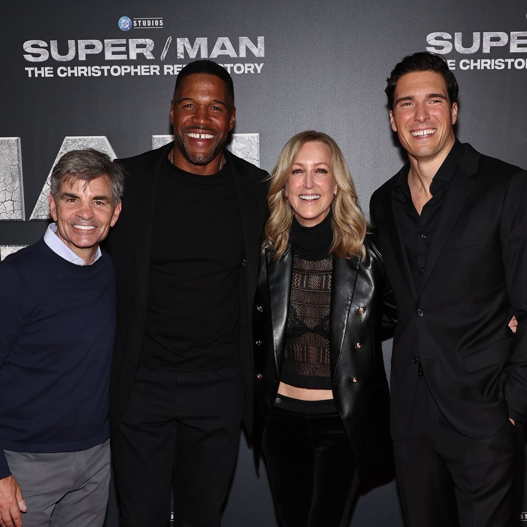 Christopher Reeve's lookalike son Will supported by GMA co-stars at Super/Man premiere