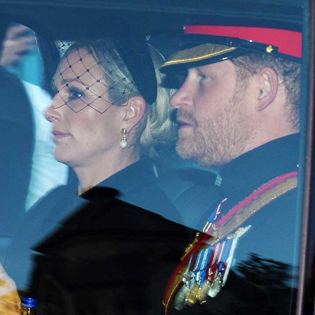 Prince Harry and Zara Tindall share sweet moment after moving vigil