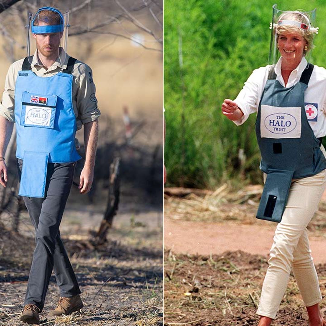 Prince Harry follows in Princess Diana's footsteps at Angolan landmine