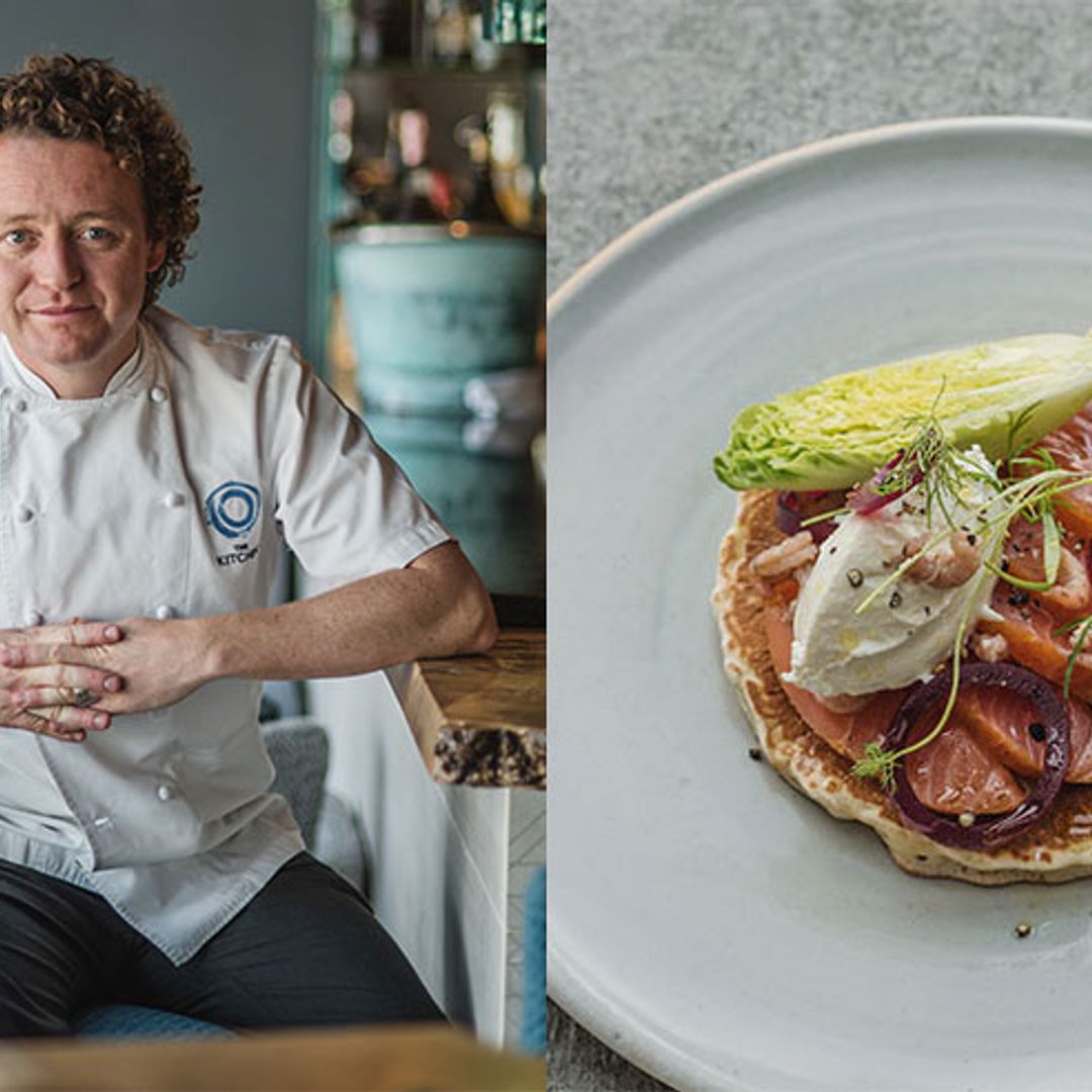 Tom Kitchin's recipe for pancakes with smoked salmon - and his secret for perfect batter