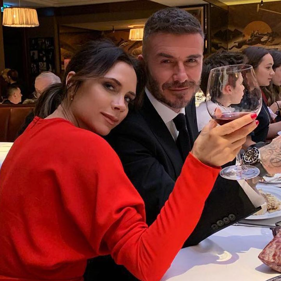 Victoria Beckham wows in gorgeous red dress in sweet family photo