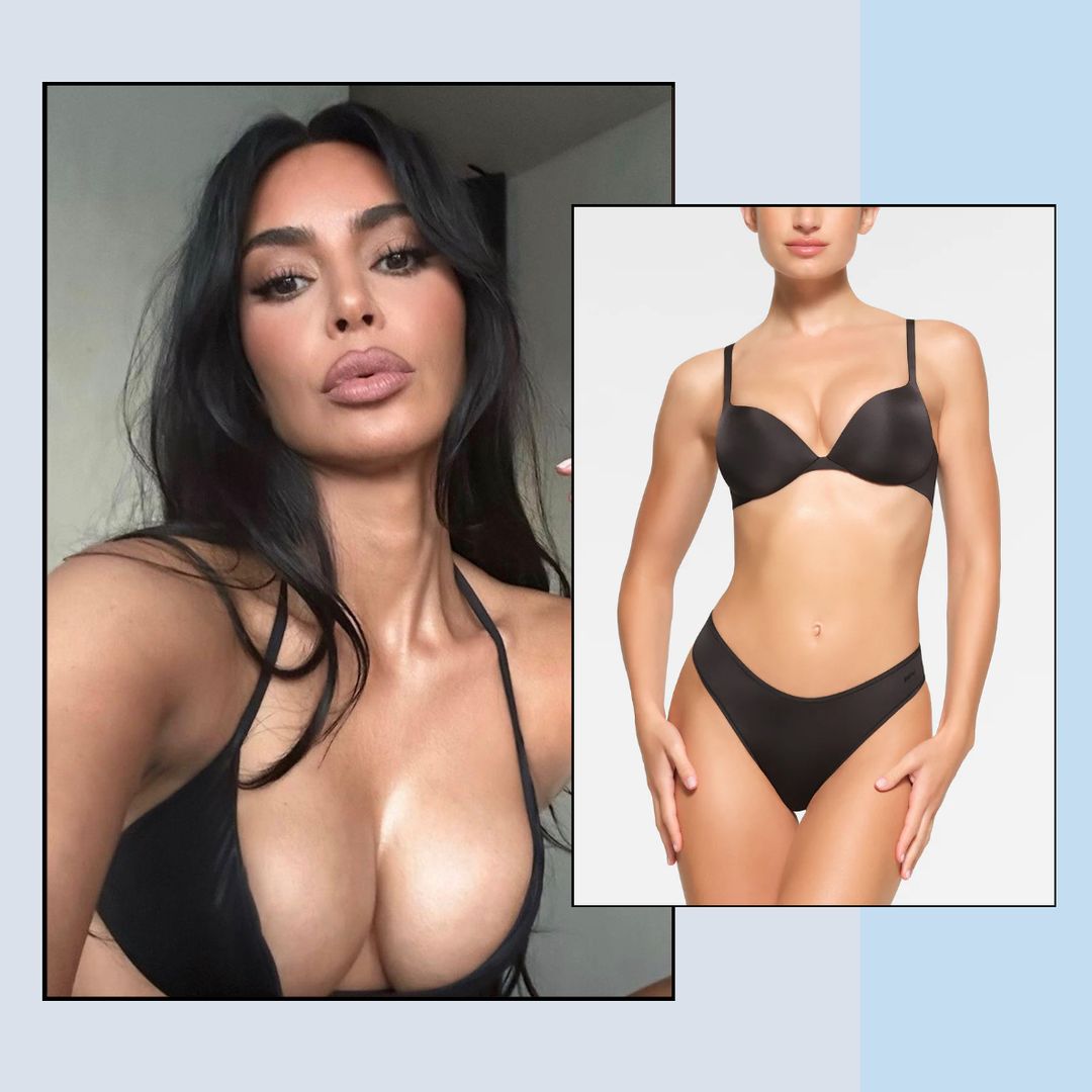 Kim Kardashian's new Skims bra has been described as a 'boob job in a bra' - shop it