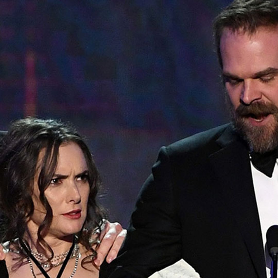 Winona Ryder's reaction to Stranger Things co-star David Harbour's SAG speech is amazing: watch!