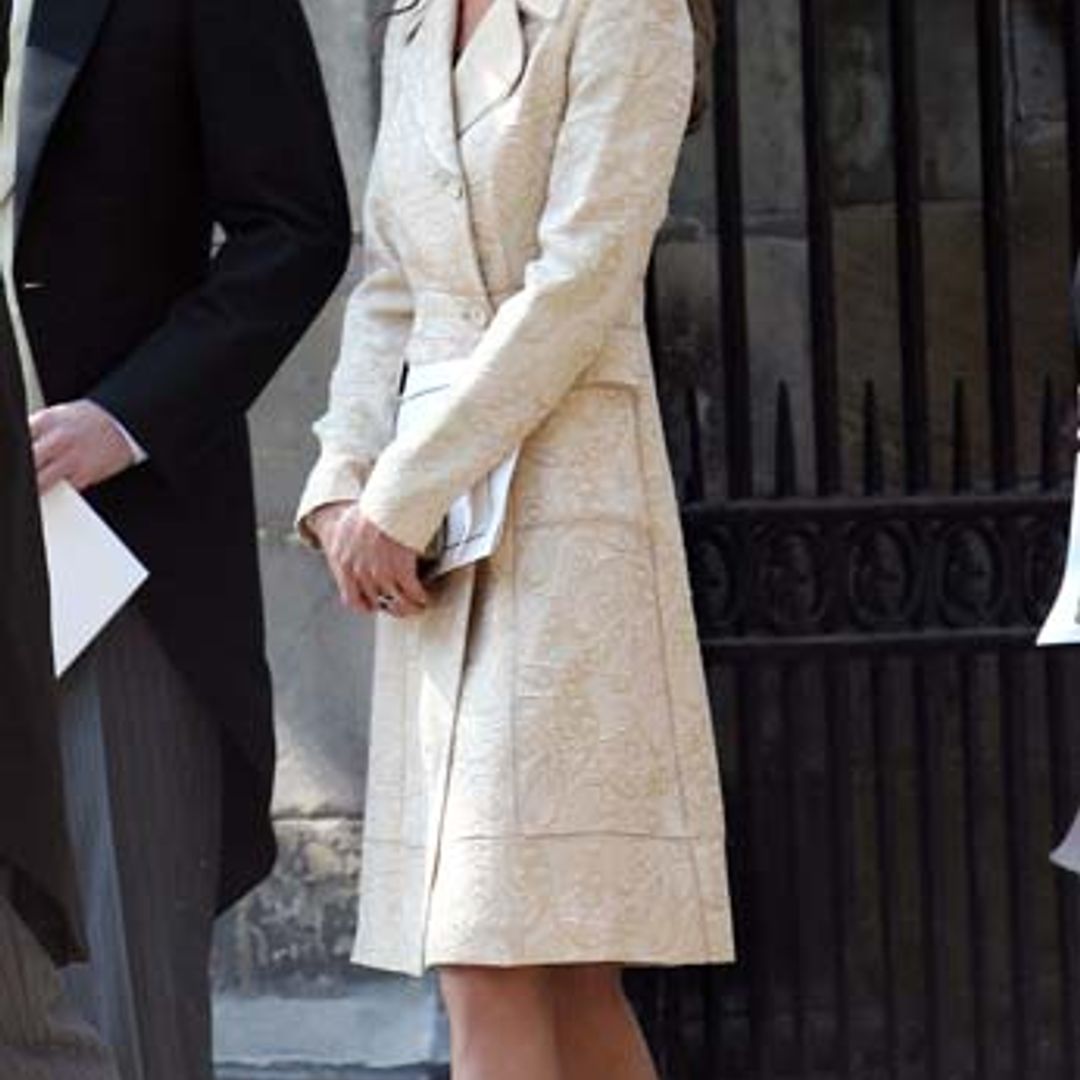 Kate recycles Zara Phillip's wedding outfit for garden party