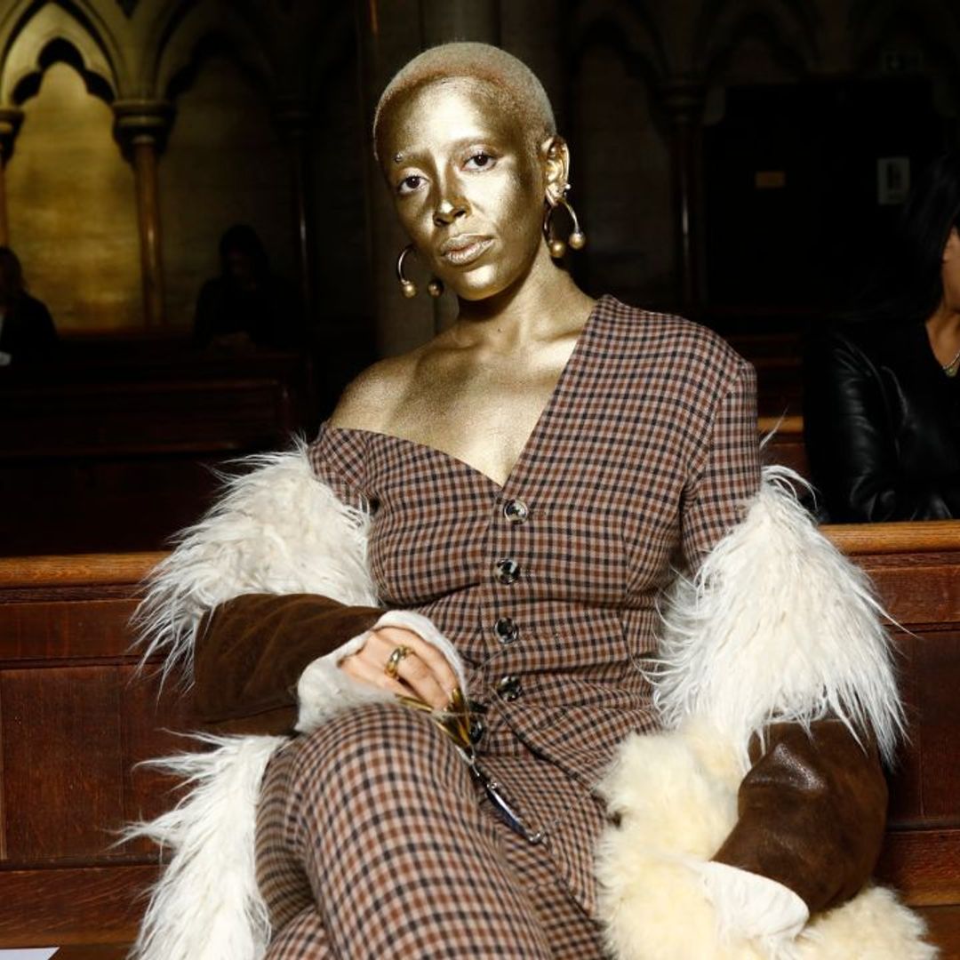 Yes, Doja Cat just painted herself gold at Paris Fashion Week