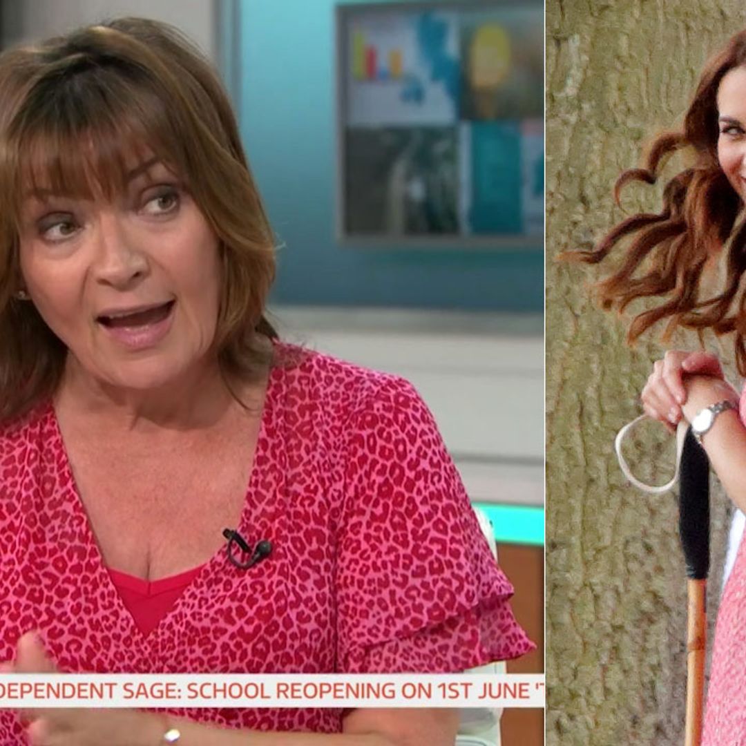 Lorraine Kelly's floaty pink Dorothy Perkins dress is a bargain in the sale