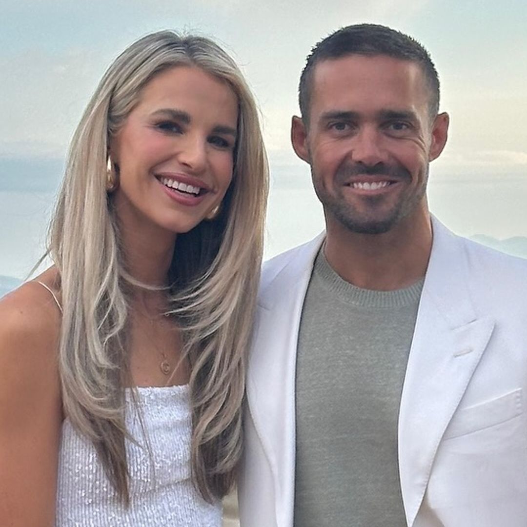 Vogue Williams toasts her marriage in 2025's traffic-stopping high street dress