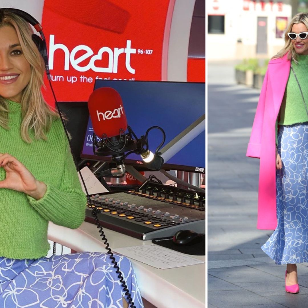 Ashley Roberts just totally wowed us in this colour-clashing rainbow outfit