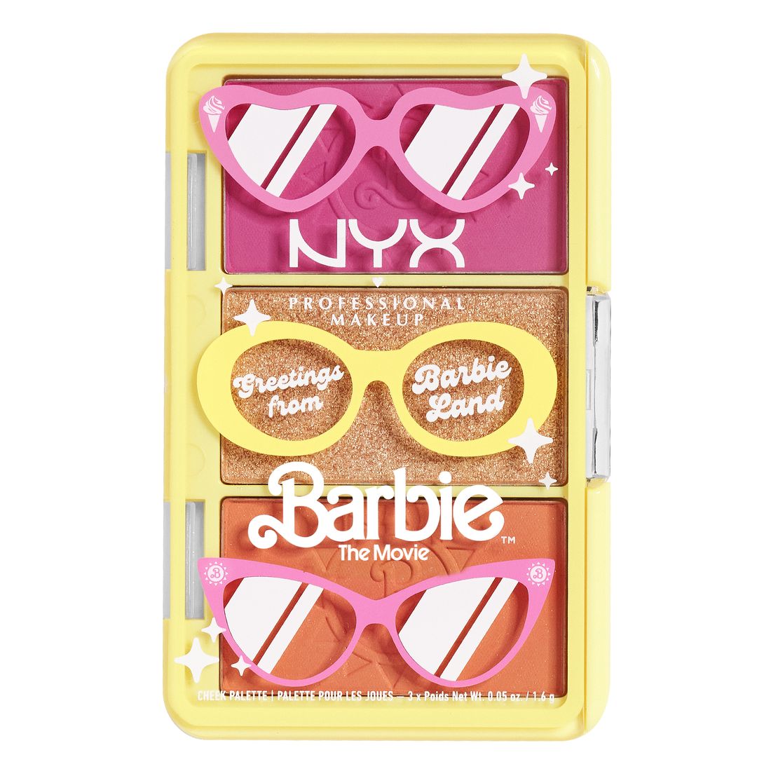 NYX Professional Makeup Barbie On The Go Mini Cheek & Highlight Palette