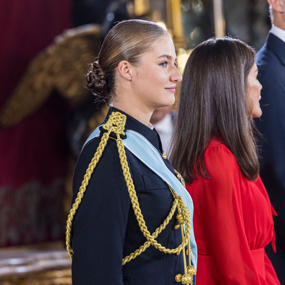 Princess Leonor has 'awkward' moment with dignitaries - watch