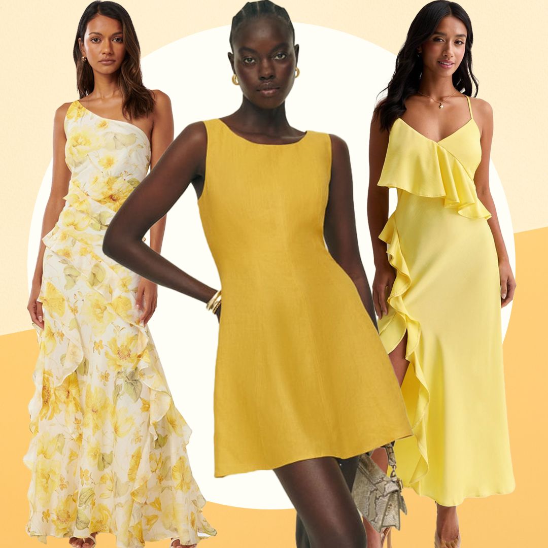 Latest yellow dress best sale