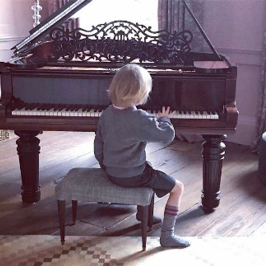Jamie Oliver's son Buddy is getting musical - see their gorgeous piano room