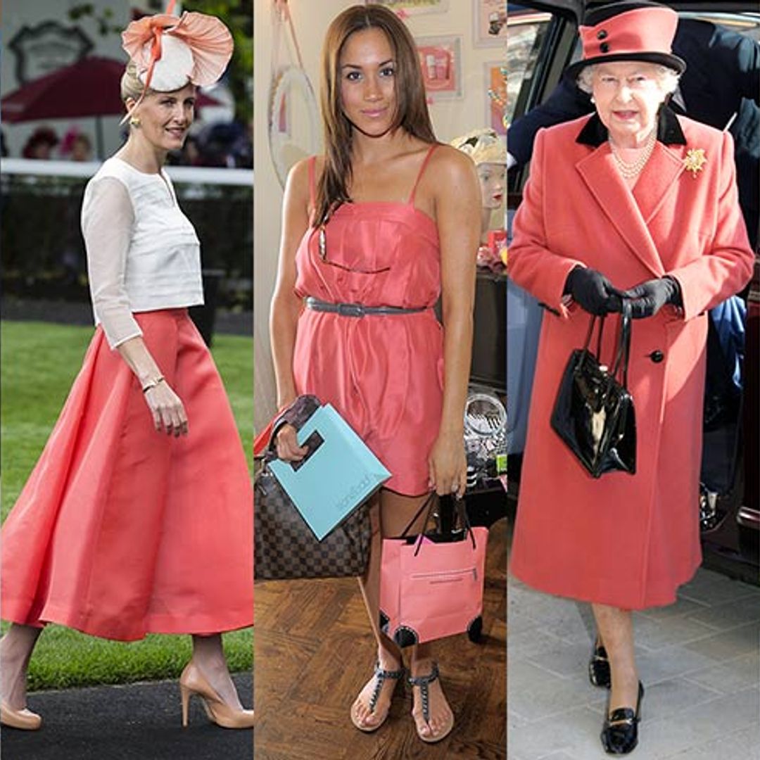 Members of the royal family looking chic in Coral (aka Pantone’s Colour of the year for 2019)