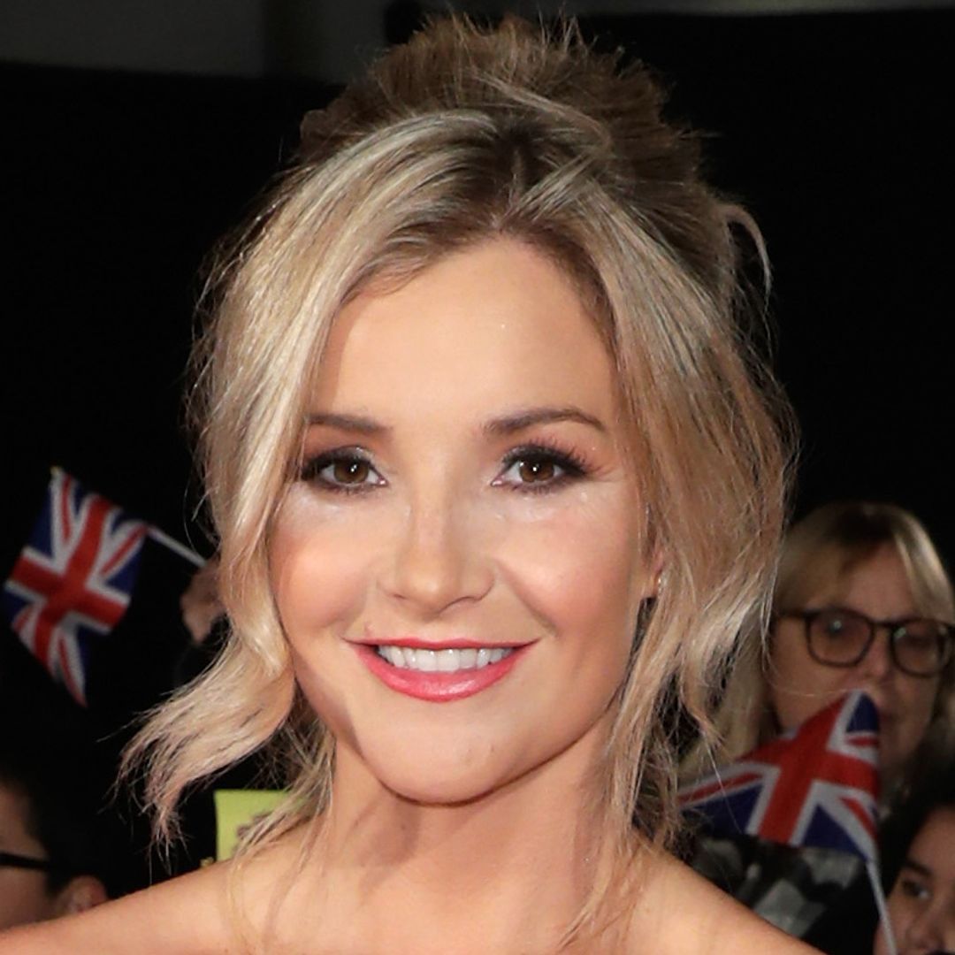 Helen Skelton showcases washboard abs in plunging leopard print bikini