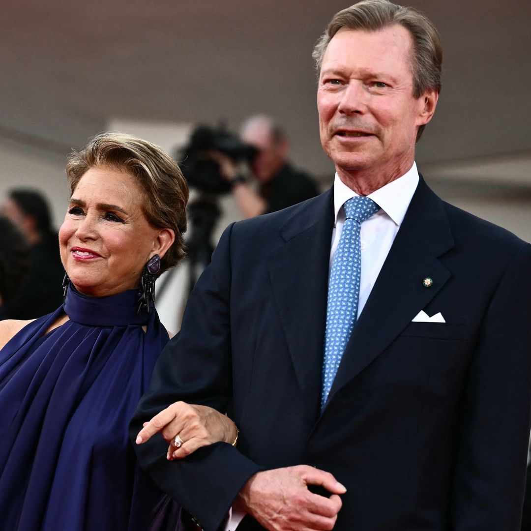 Luxembourg's Grand Duchess Maria Teresa and husband Grand Duke Henri look so loved-up during star-studded outing