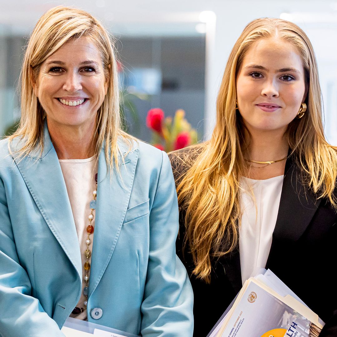 Princess Catharina-Amalia copies Queen Maxima in spotlight-stealing look and 'glossy' heels