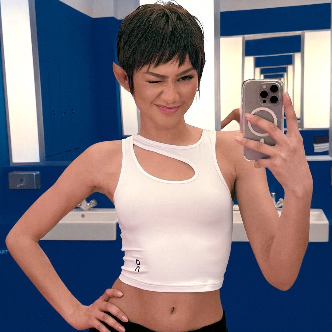 Zendaya with a pixie cut 