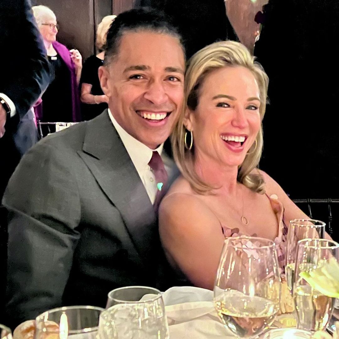 Amy Robach and T.J. Holmes attend Today producer's wedding - see inside
