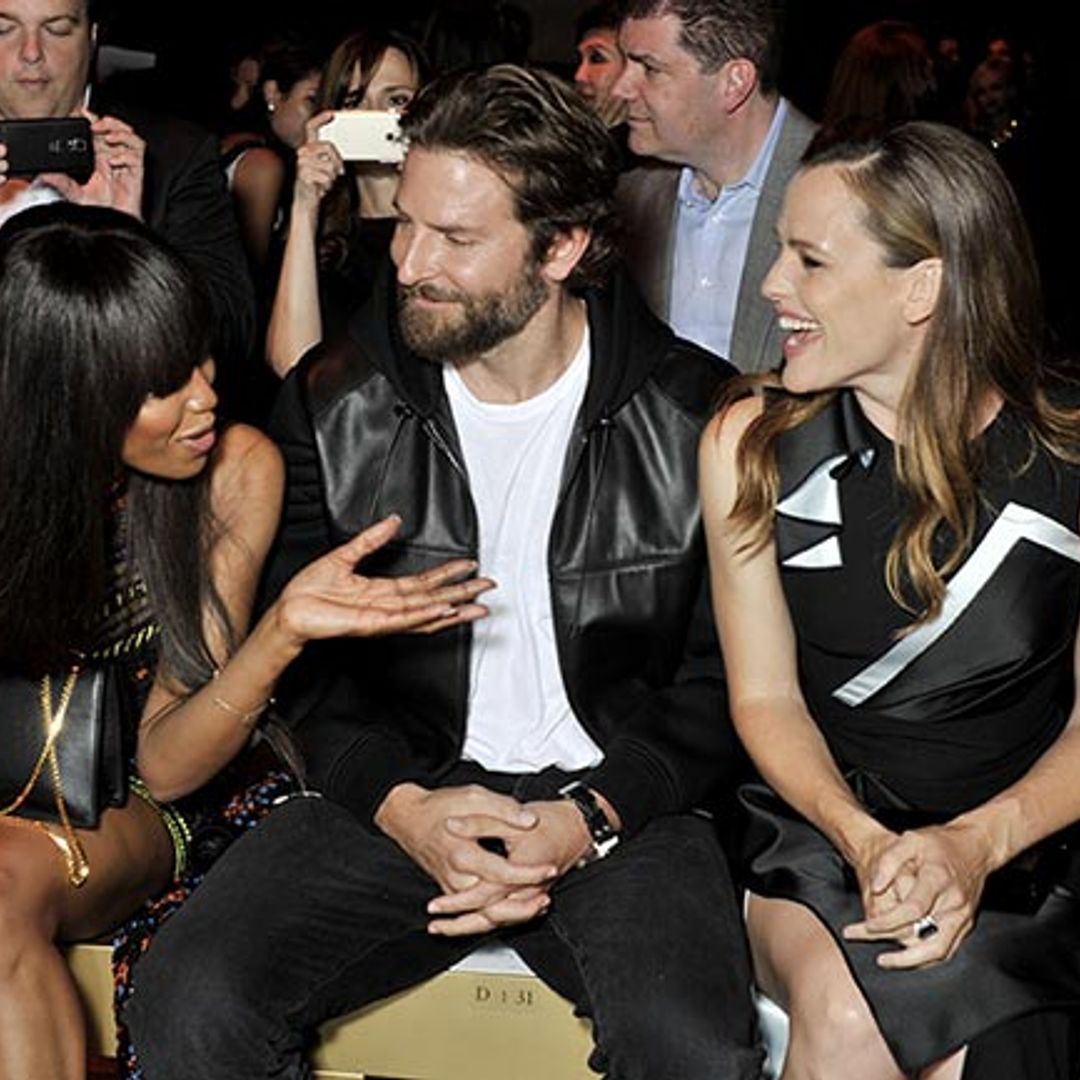 Bradley Cooper supports Irina Shayk at star-studded Atelier Versace show