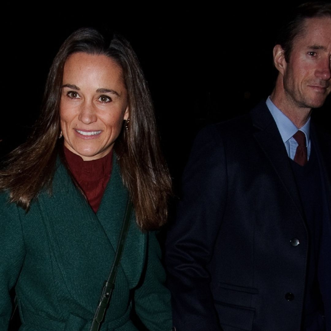 Pippa Middleton looks utterly gorgeous in this green Mango coat