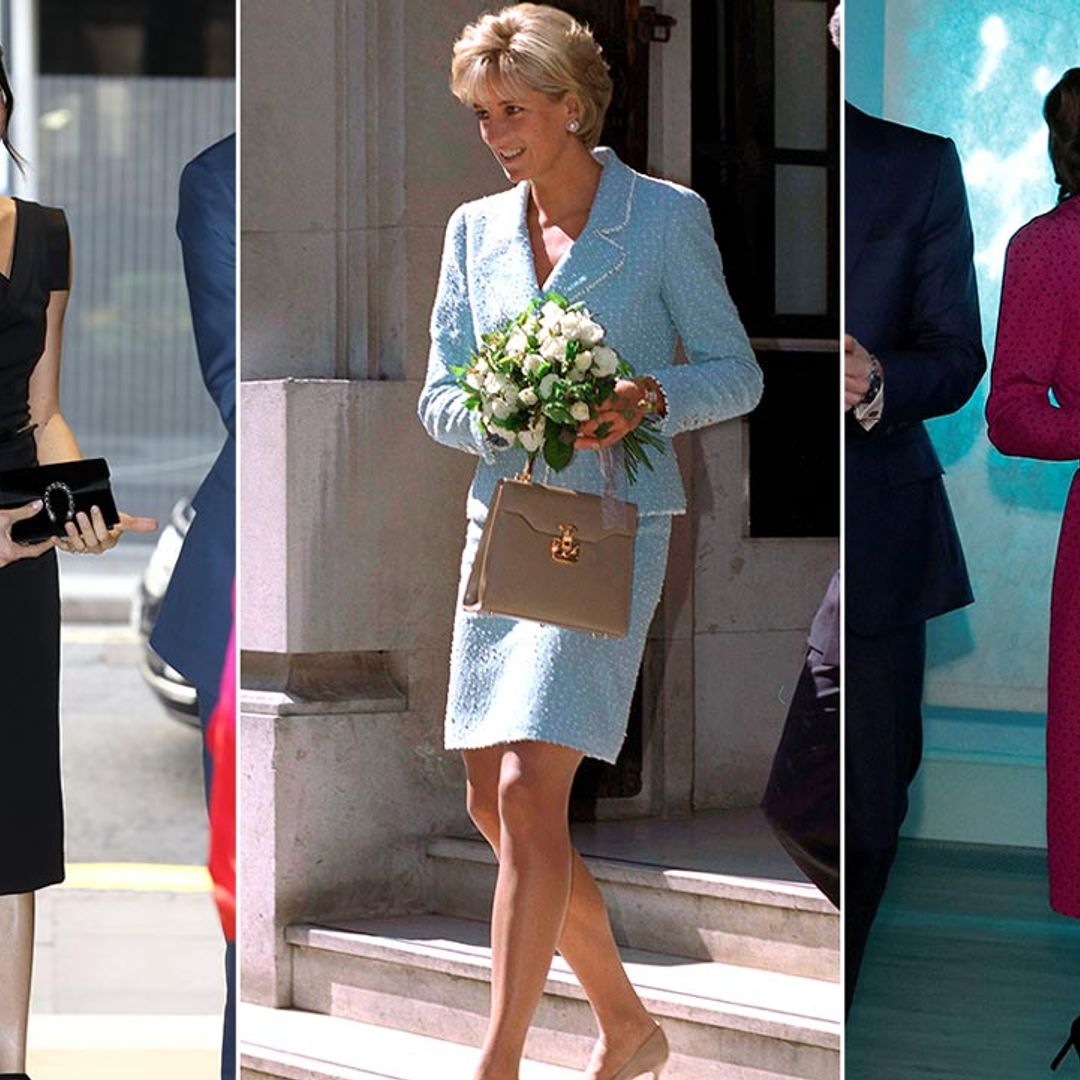 Royals with designer handbags: Kate Middleton, Princess Beatrice and the Queen