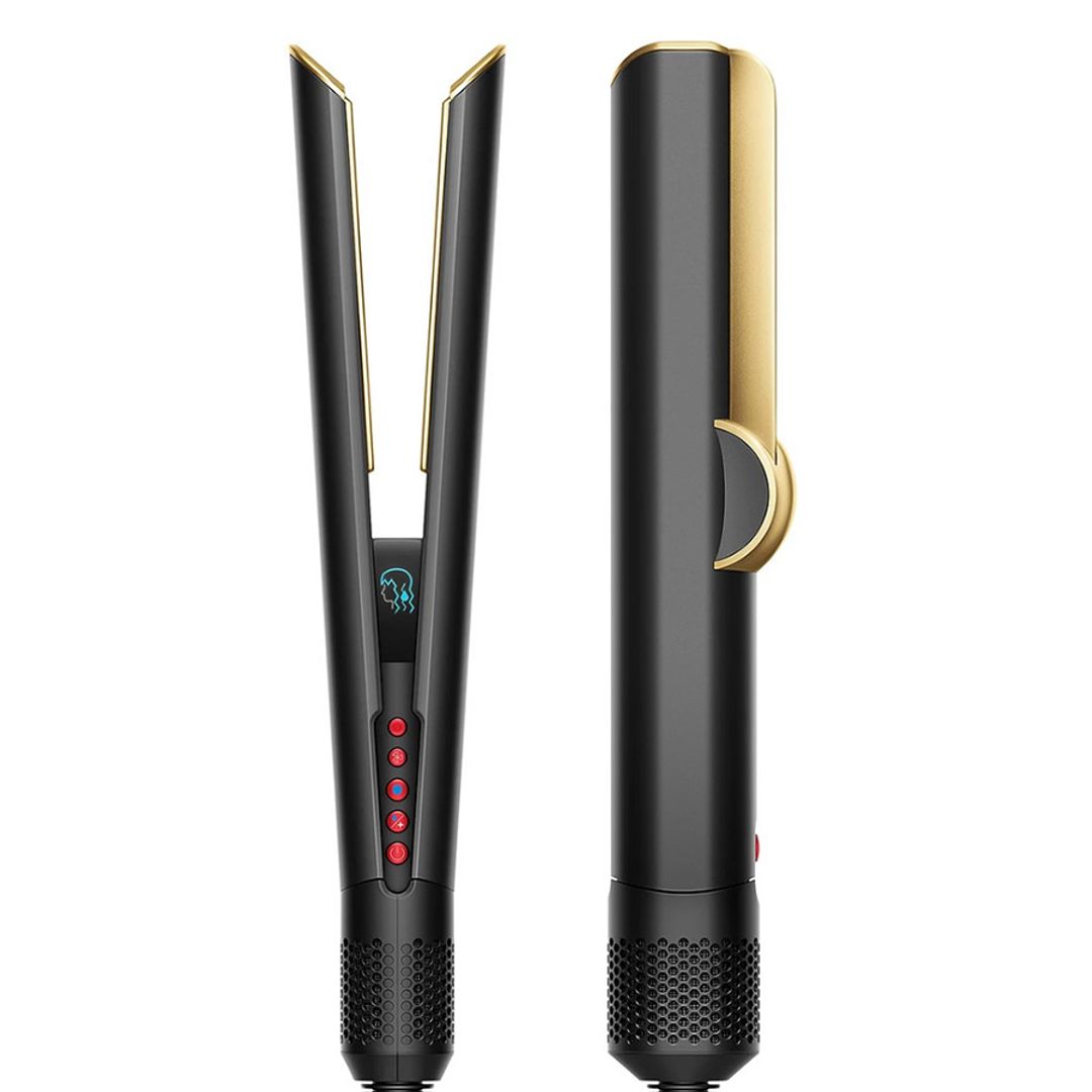 Dyson Airstrait Straightener in Onyx & Gold