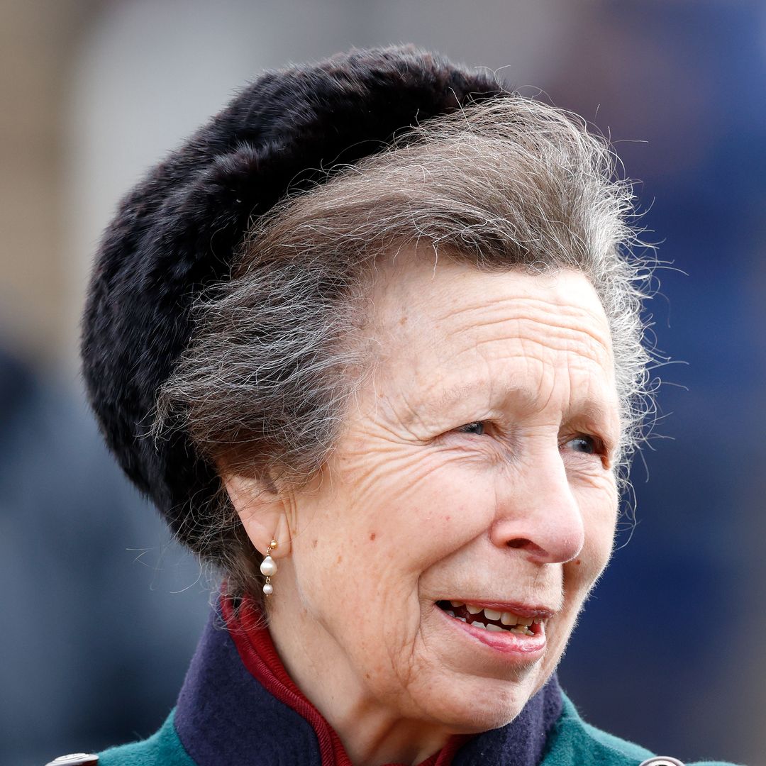 Princess Anne is unrecognisable in wraparound shades and skinny jeans