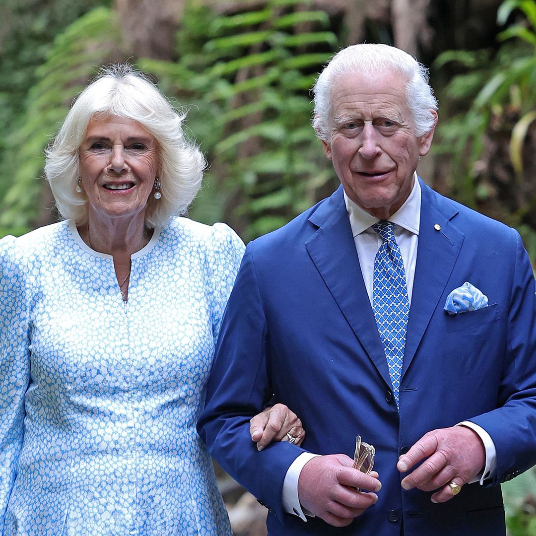 King Charles and Queen Camilla twin in matching outfits on day two of ...