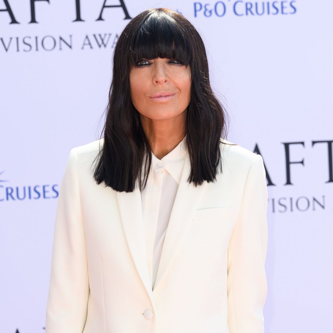 Claudia Winkleman is almost unrecognisable with blonde curls and no fringe