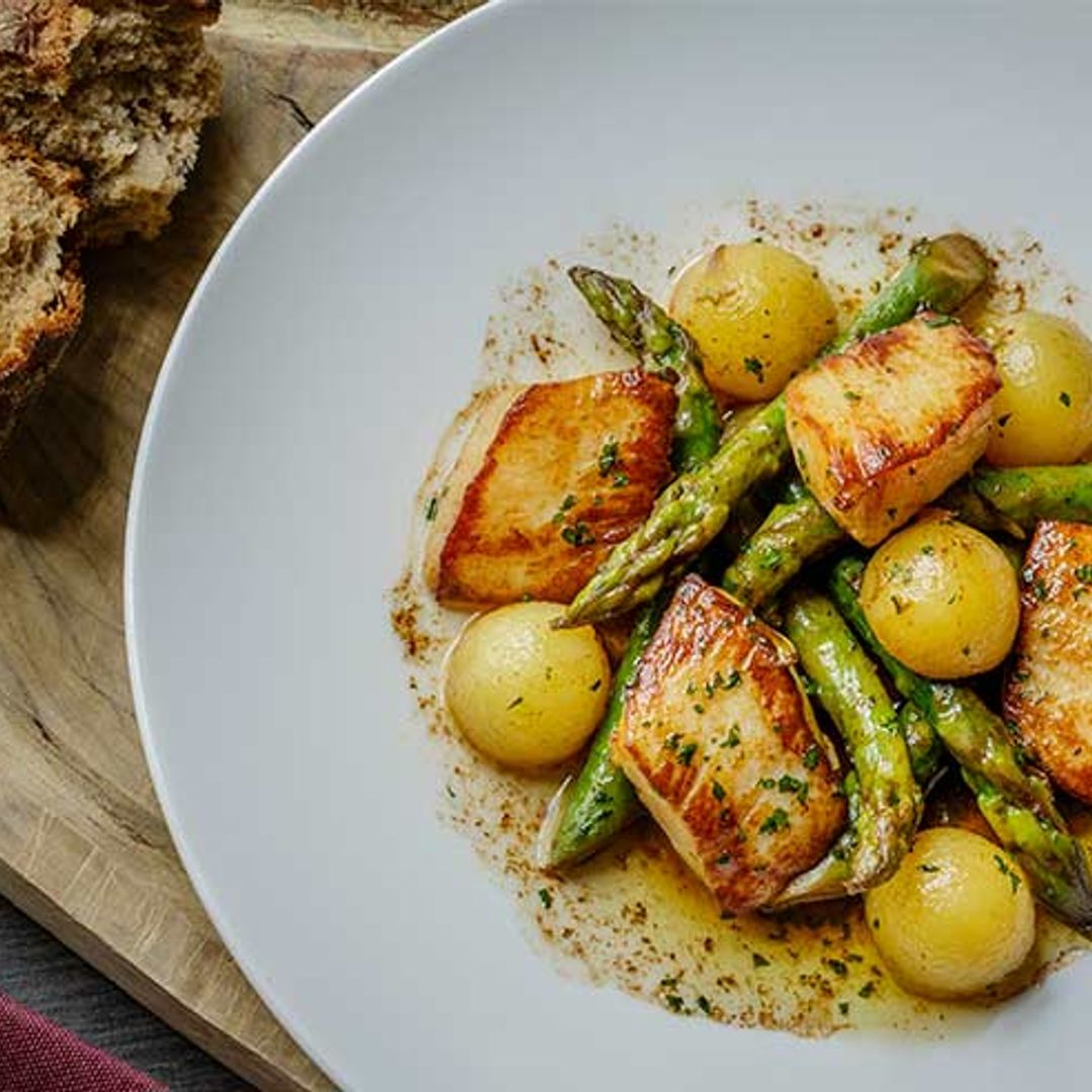 Recipe of the Week: Asparagus, Jersey Royals, Scallops and Marmite Butter