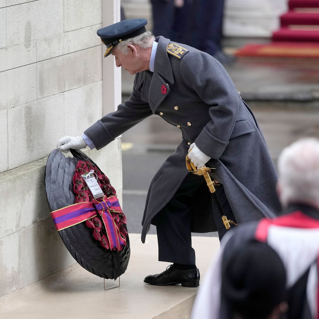 King Charles, Queen Camilla, Prince William and Princess Kate pay their respects on Remembrance Sunday 
