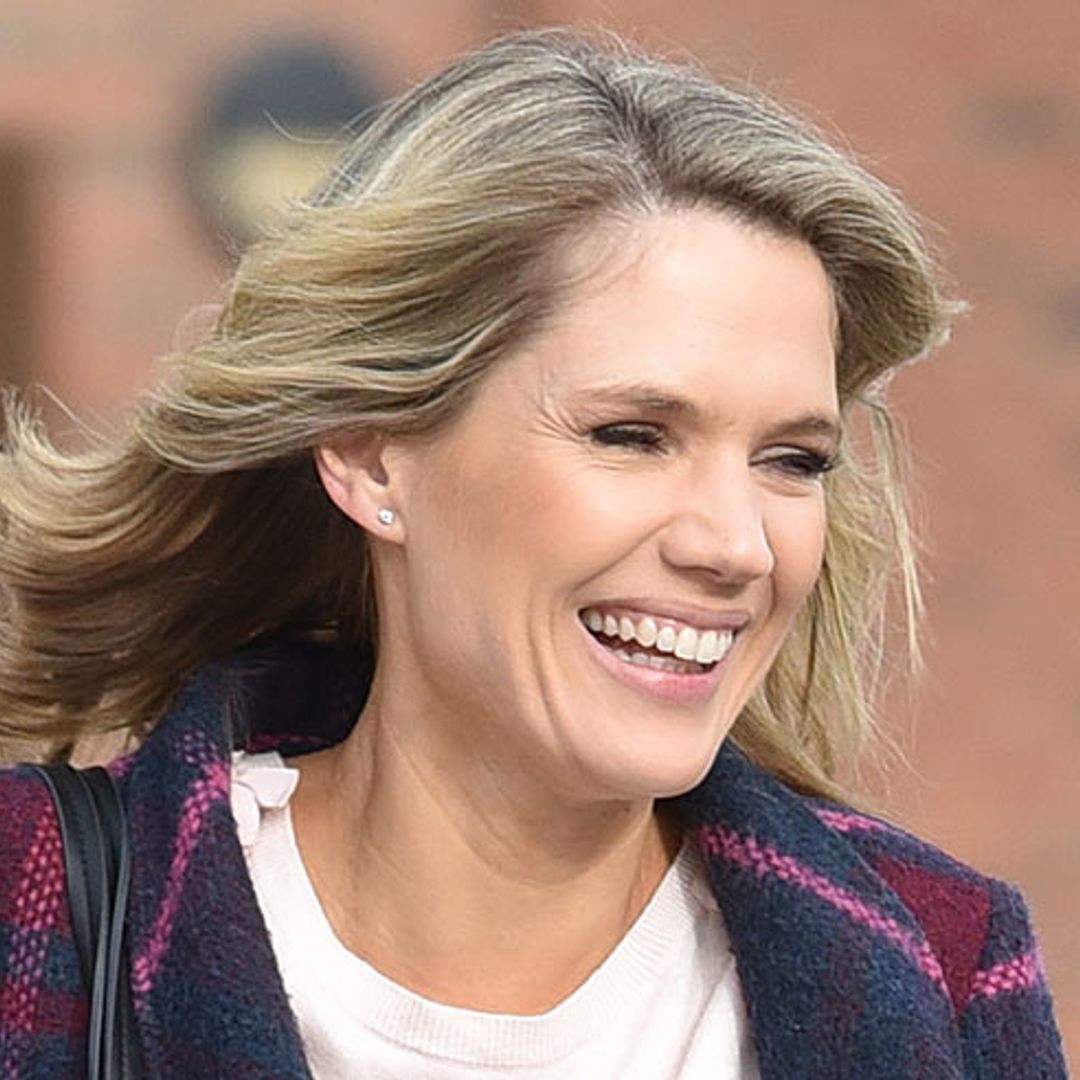 Good Morning Britain's Charlotte Hawkins is the ultimate lady in red in gorgeous mini-dress