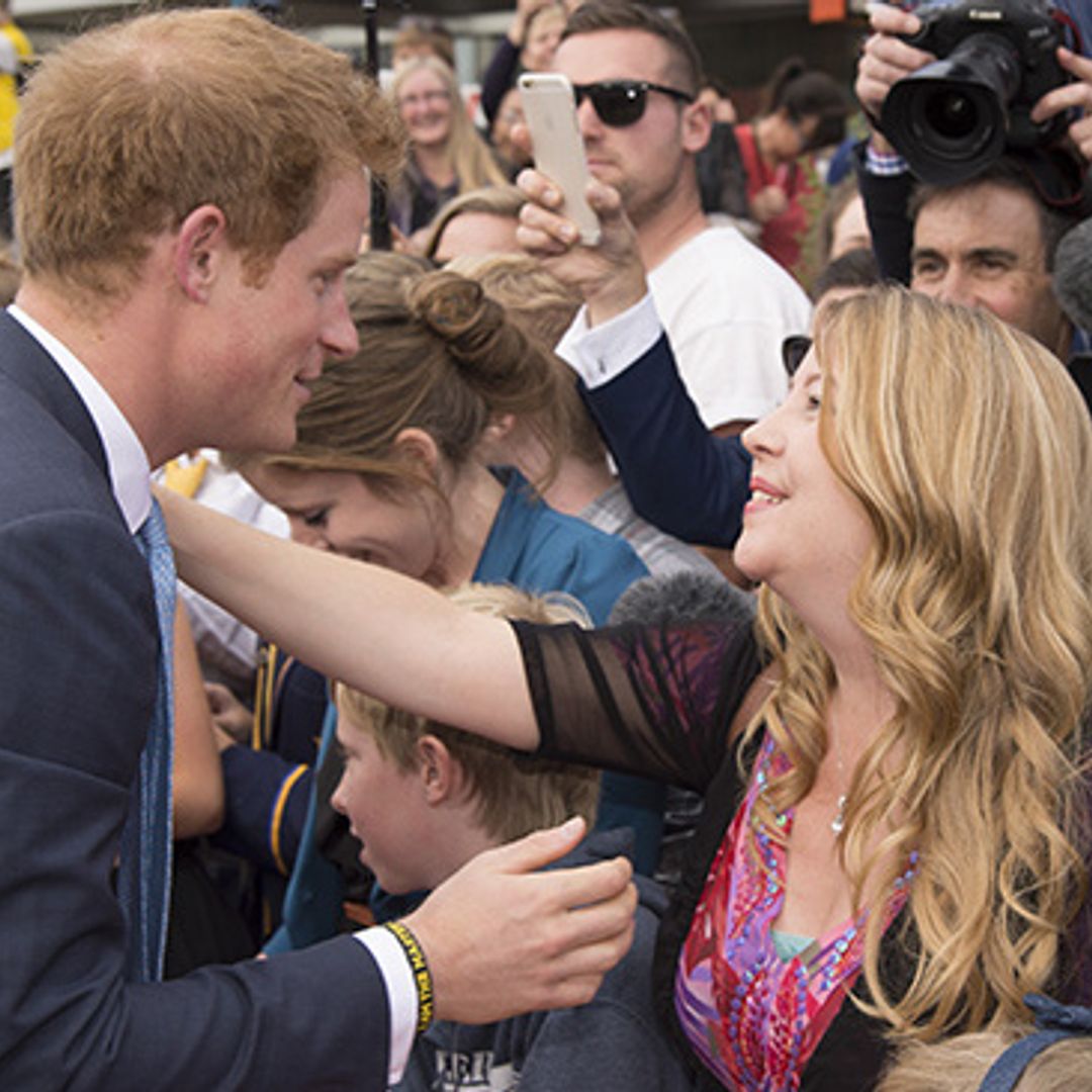 Prince Harry given presents for Princess Charlotte, reunites with old teacher