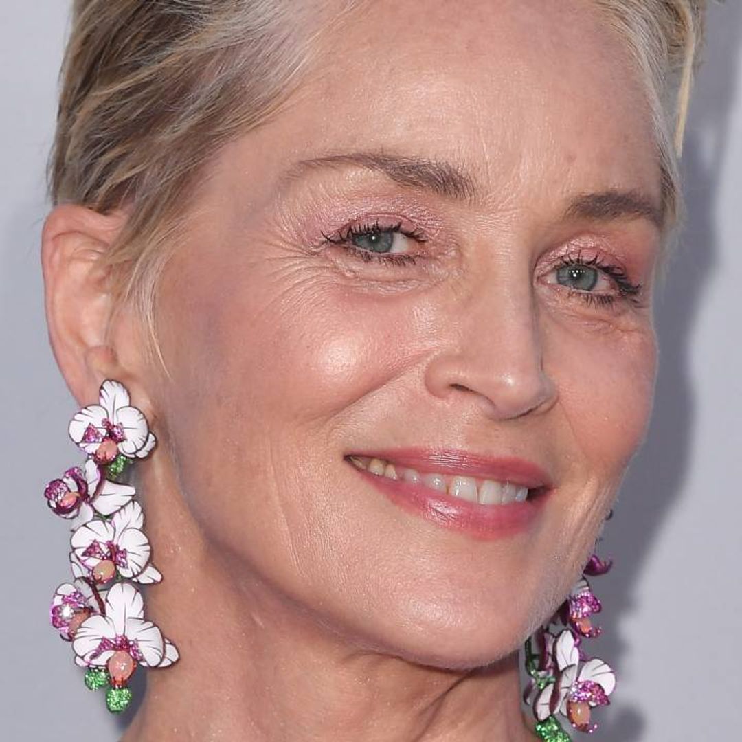 Sharon Stone opens the doors to her glamorous LA home - and her foyer is incredible