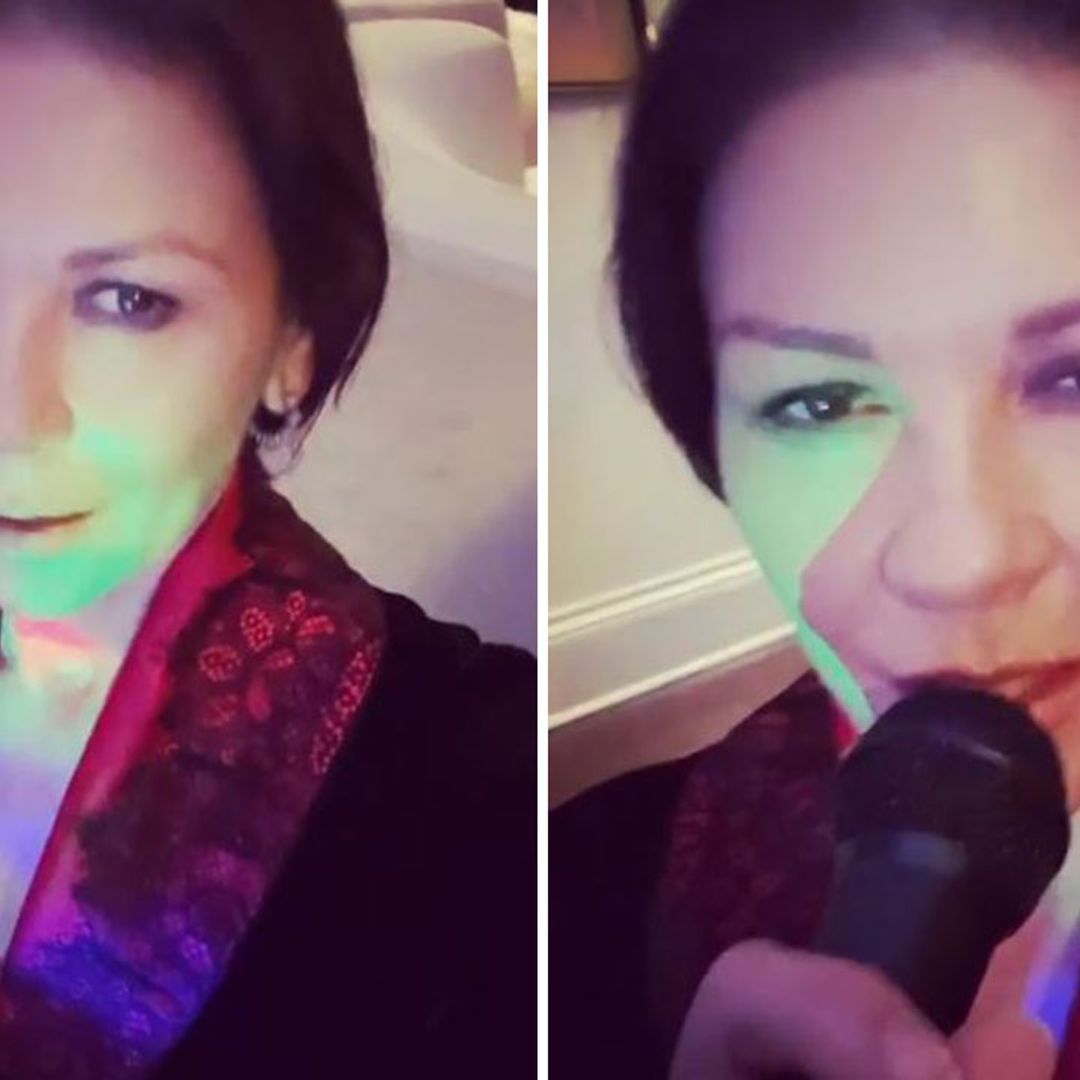 Catherine Zeta-Jones enjoys solo karaoke session to conquer lockdown boredom
