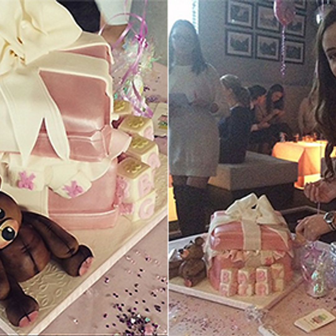 Jacqueline Jossa celebrates pink-themed baby shower: see photos