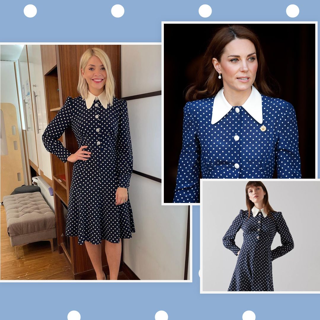 It's Holly Willoughby approved! The Princess Kate-inspired polka dot dress has gone on sale & I'm seriously tempted