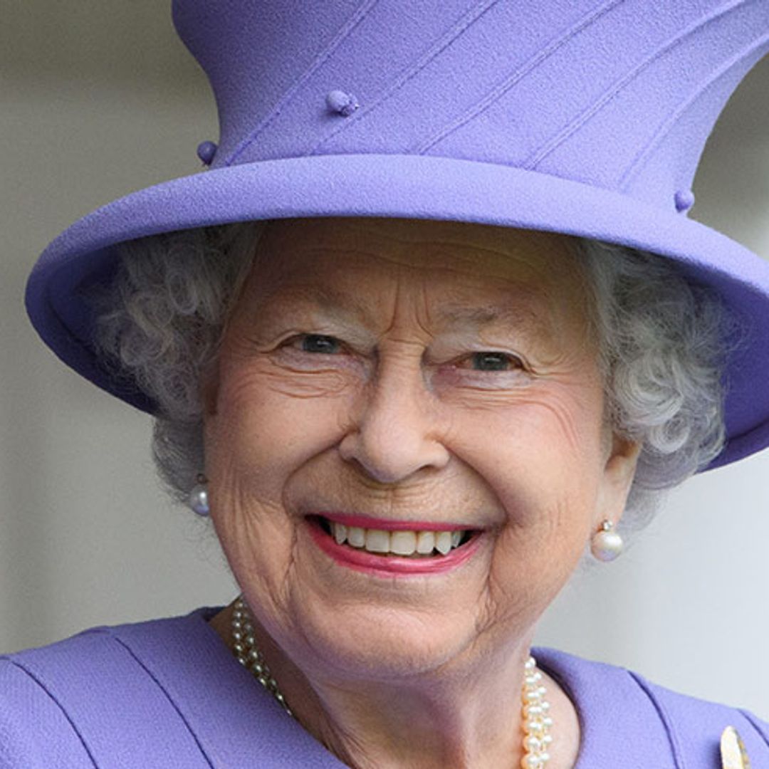 The Queen nails the pastel trend in the most amazing coat - and it's in Tiffany box blue